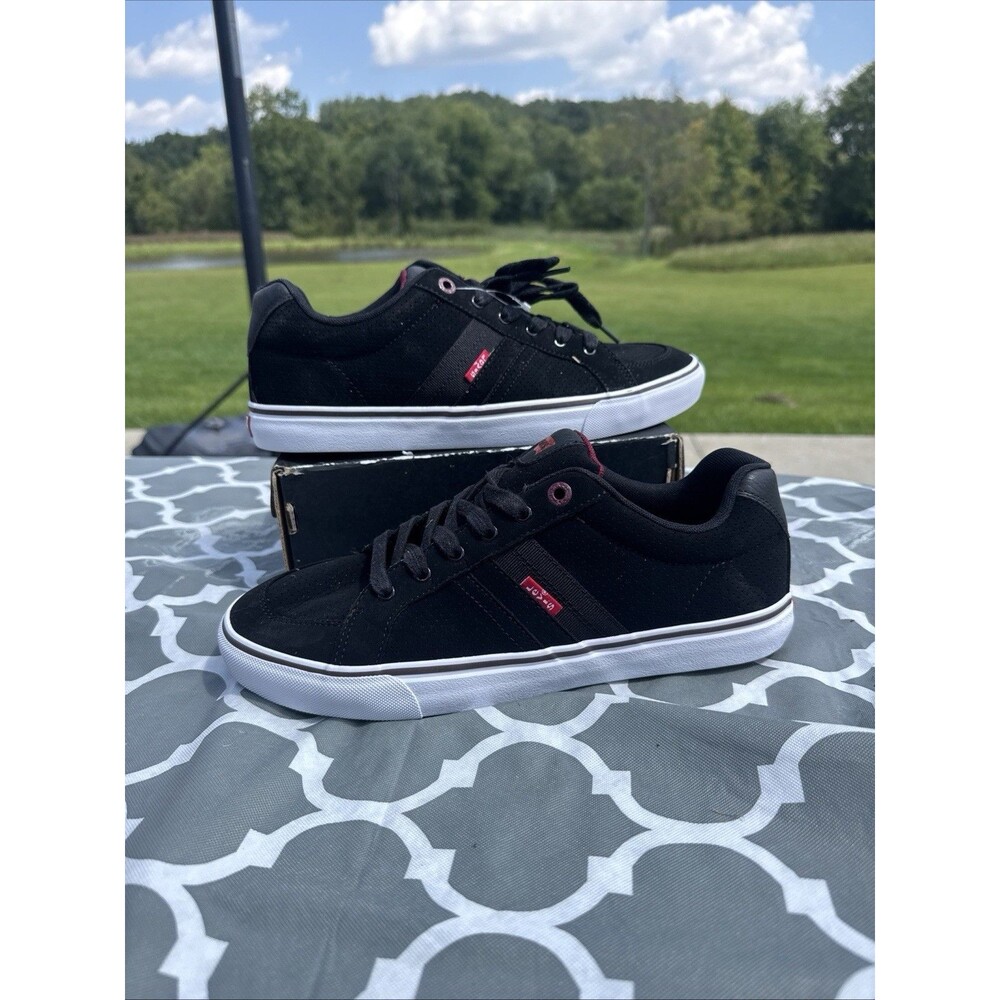 Levi’s Men’s Black Sneakers Comfort Insole Size 10 Excellent Casual Shoes